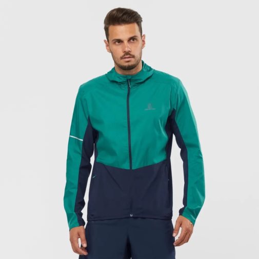 Cortavientos Salomon Agile Hombre Verdes Azul Marino | MX FKTS108